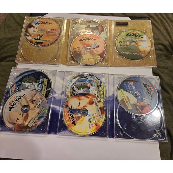 Avatar The Last Airbender Book Collections 1 & 2, 11-Disc DVD Lot - Picture 2 of 2